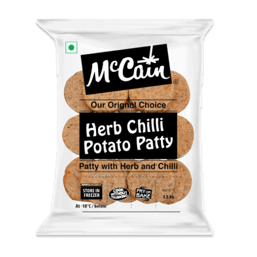 McCain - Herb Chilli Potato Patty, 1.5 Kg Pack