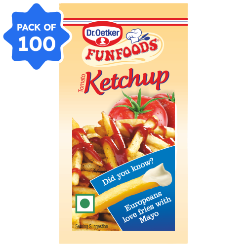 Funfoods - Tomato Ketchup Sachet (Professional), 8 gm (Pack of 100)