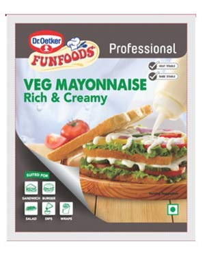 Funfoods - Veg Mayonnaise Rich & Creamy (Professional), 1 Kg