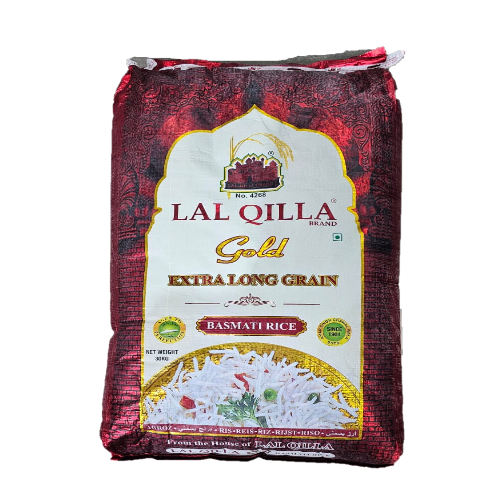 Lal Qilla - Gold Extra Long Grain Basmati Rice, 30 Kg 