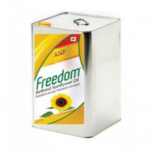 Freedom - Refined Sunflower Oil, 15 Kg Tin