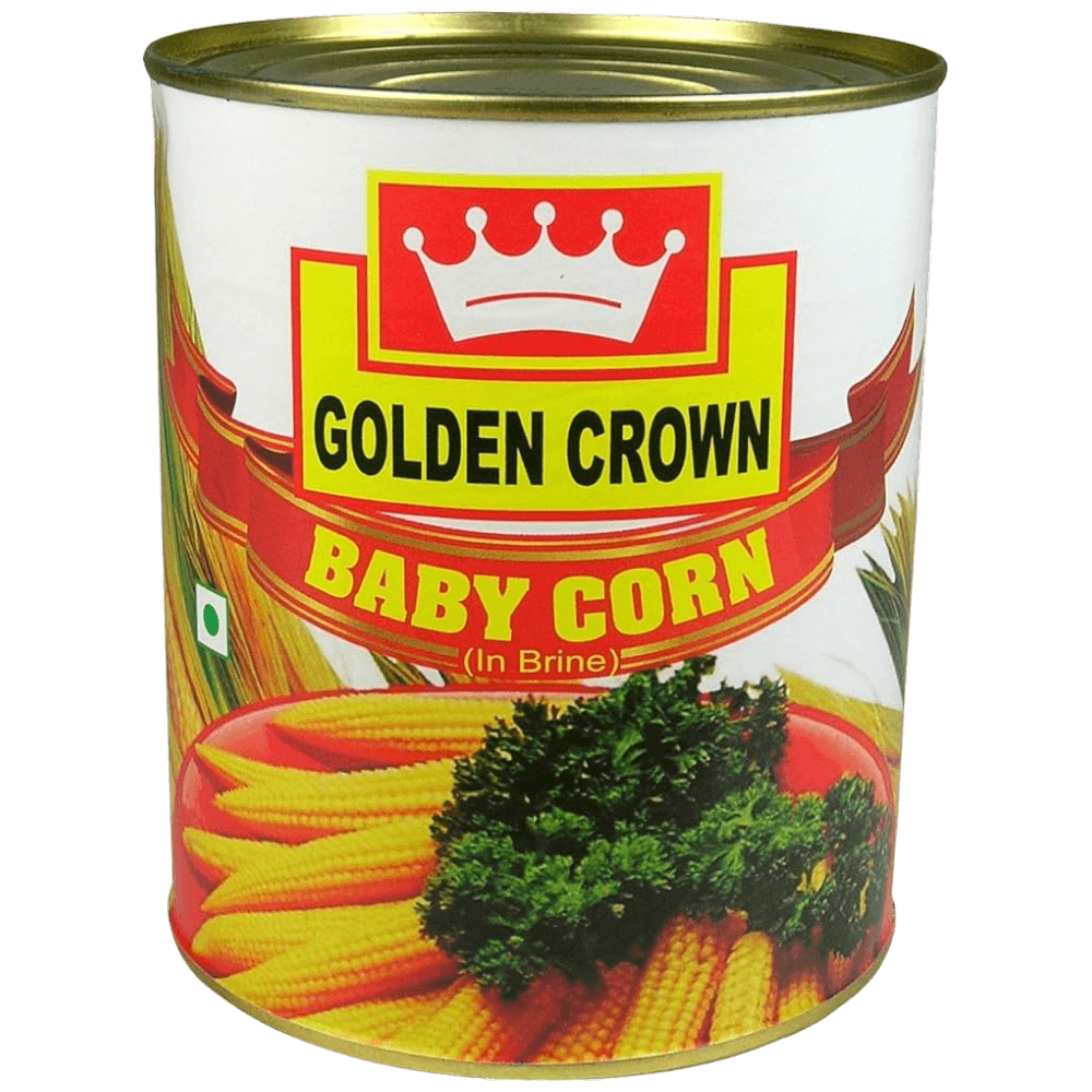 Golden Crown - Baby Corn (In Brine), 800 - 850 gm