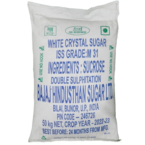 Bajaj - Double Sulphitation Sugar (M-31), 50 Kg Bag