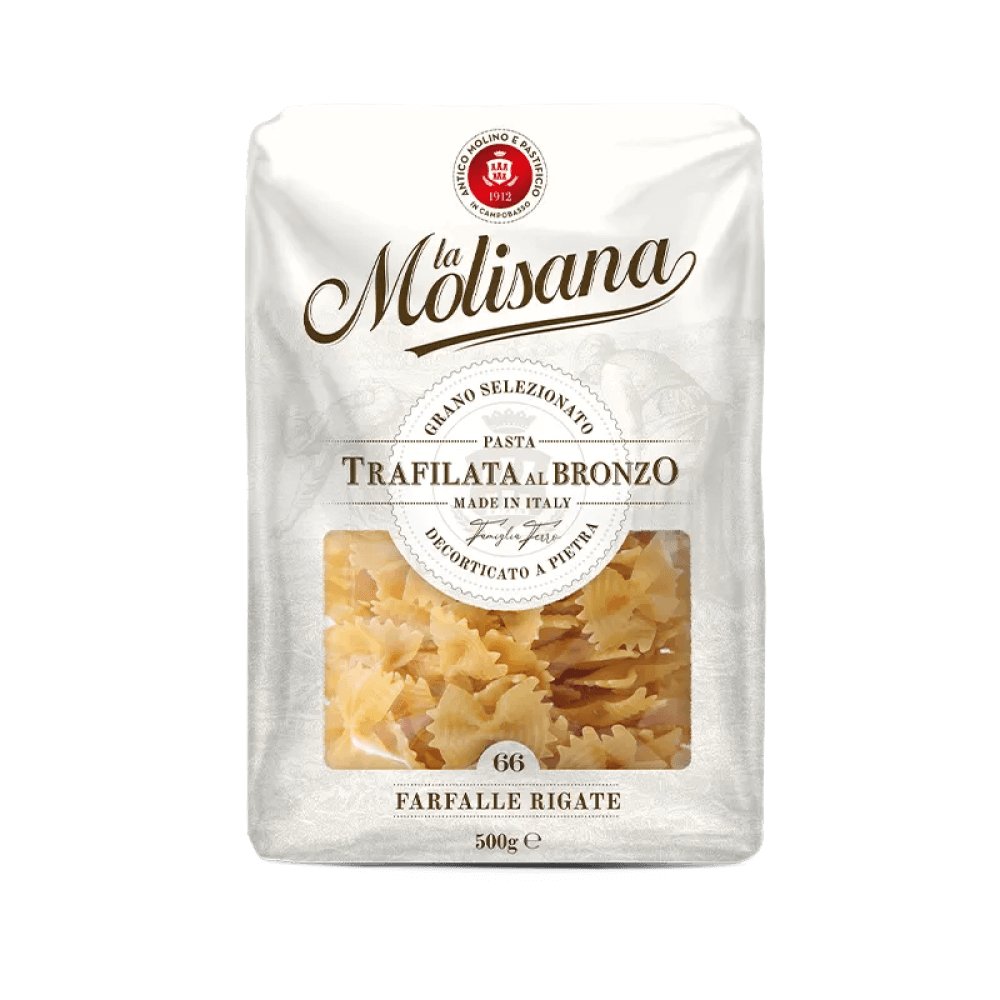 La Molisana - Farfalle Rigate Pasta No. 66, 500 gm