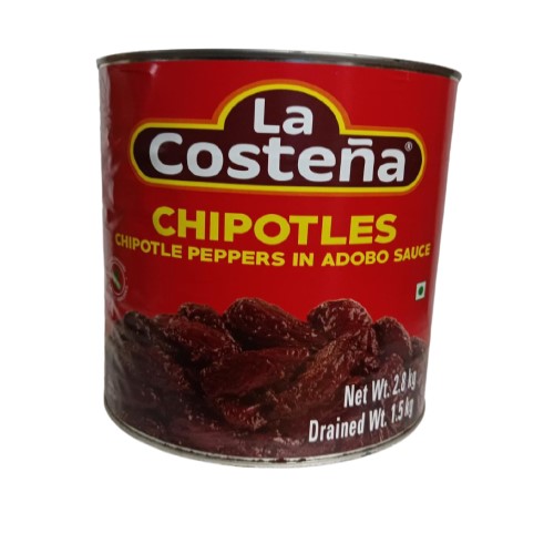 La Costena - Chipotles Chillies In Sauce, 2.8 Kg