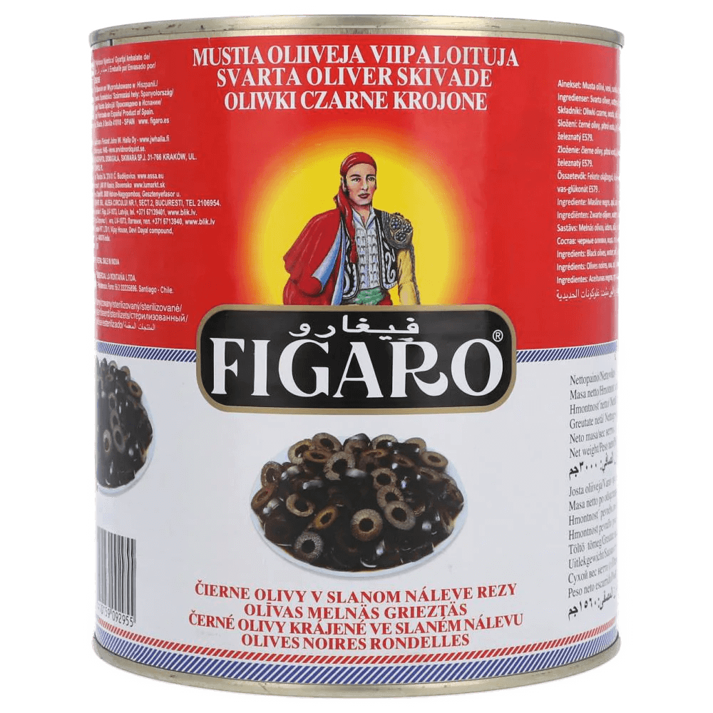 Figaro - Olives Black Sliced, 3 Kg Can