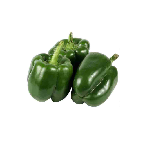Green Capsicum (Mixed Size/Shape), 1 Kg