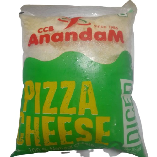 Anandam - Diced Pizza Cheese, 1 Kg
