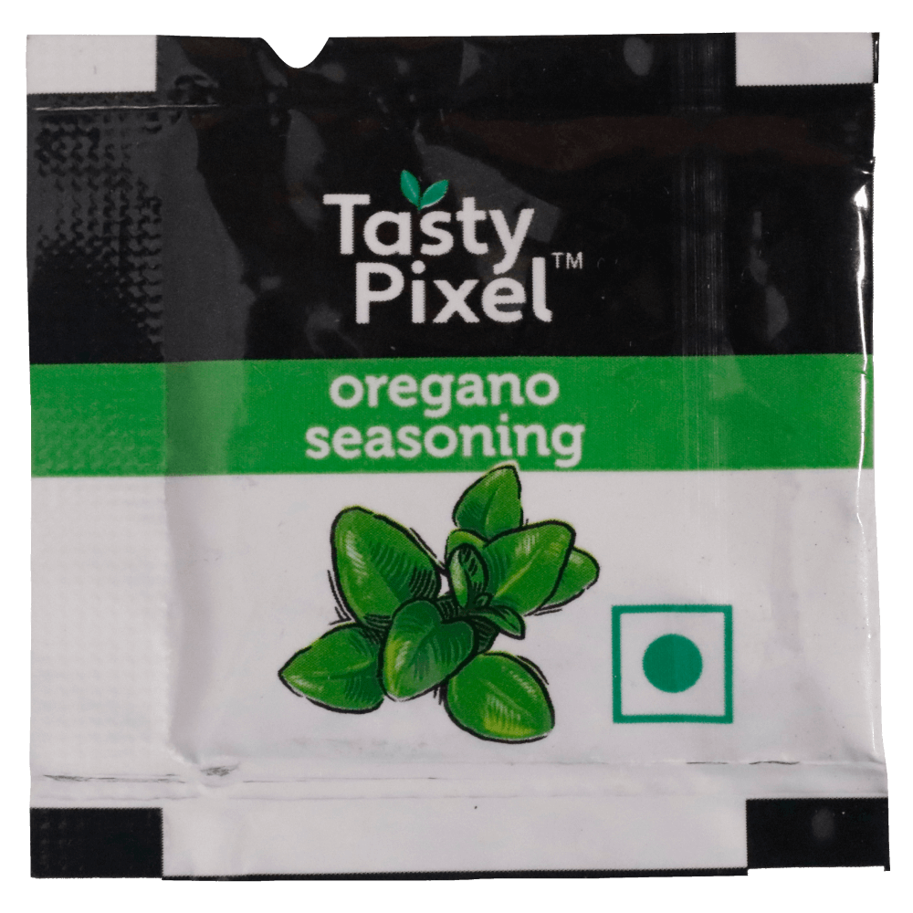 Tasty Pixel (Veeba) - Oregano Seasoning (Spice Mix) Sachet, 0.8 gm (Pack of 250)