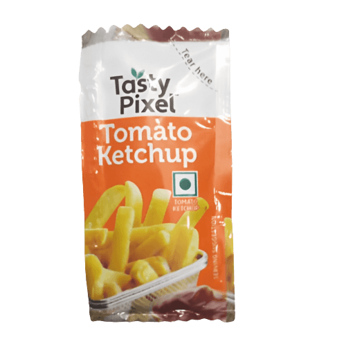 Veeba - Tomato Ketchup Sachet (Tasty Pixel), 8 gm (Pack of 100)