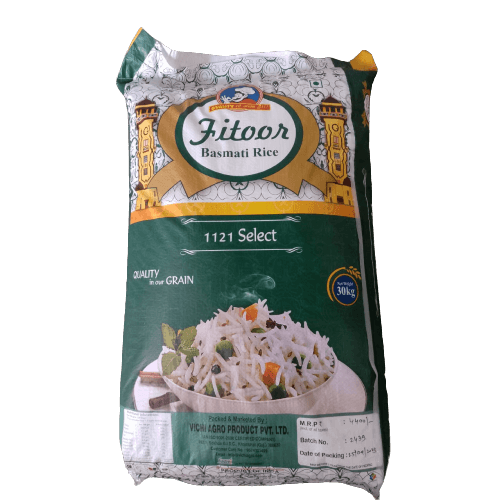 Fitoor - Basmati Rice 1121 Long Grain Sella (XXXL), 30 Kg