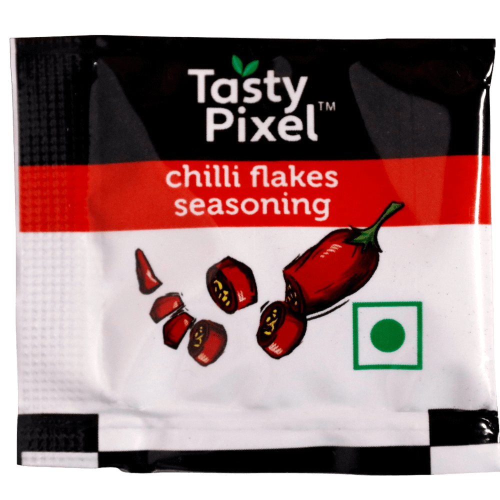 Tasty Pixel (Veeba) - Chilli Flakes Sachet, 8 gm (Pack of 250)