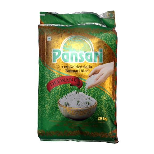 Pansari - Deewane 1121 Golden Sella Basmati Rice, 26 Kg