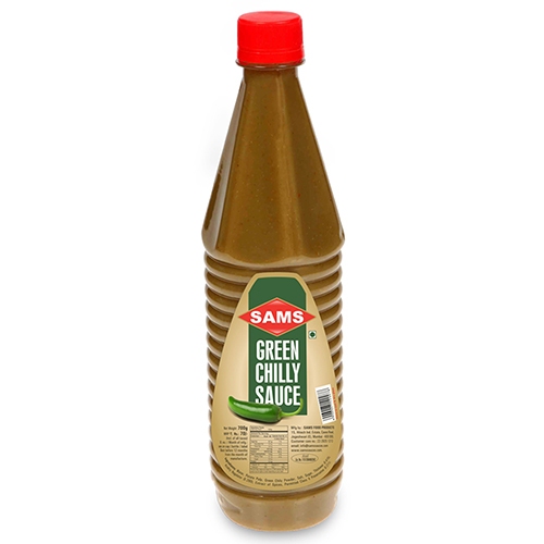 Sams - Green Chilly Sauce, 700 gm