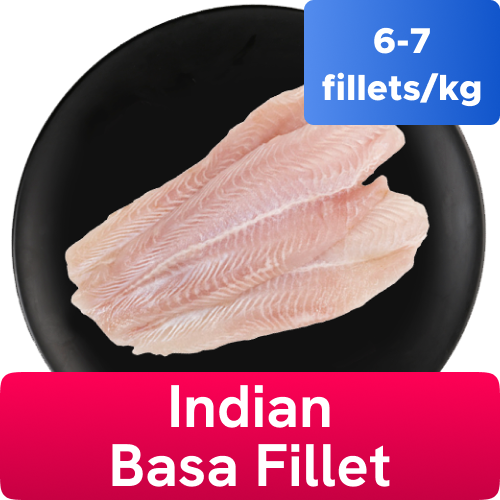 Frozen Indian Basa 67 Fillets 20 Glaze 25 Kg Pack Wholesalers with ...