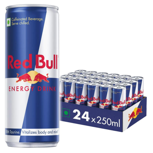 Red Bull - Energy Drink Can, 250 ml (Pack of 24)