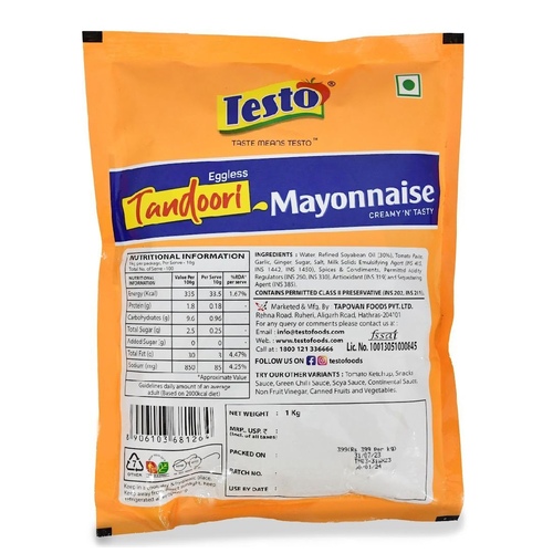 Testo - Tandoori Mayonnaise, 1 Kg