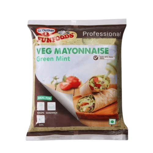 Funfoods - Green Mint Veg Mayonnaise (Professional), 1 Kg