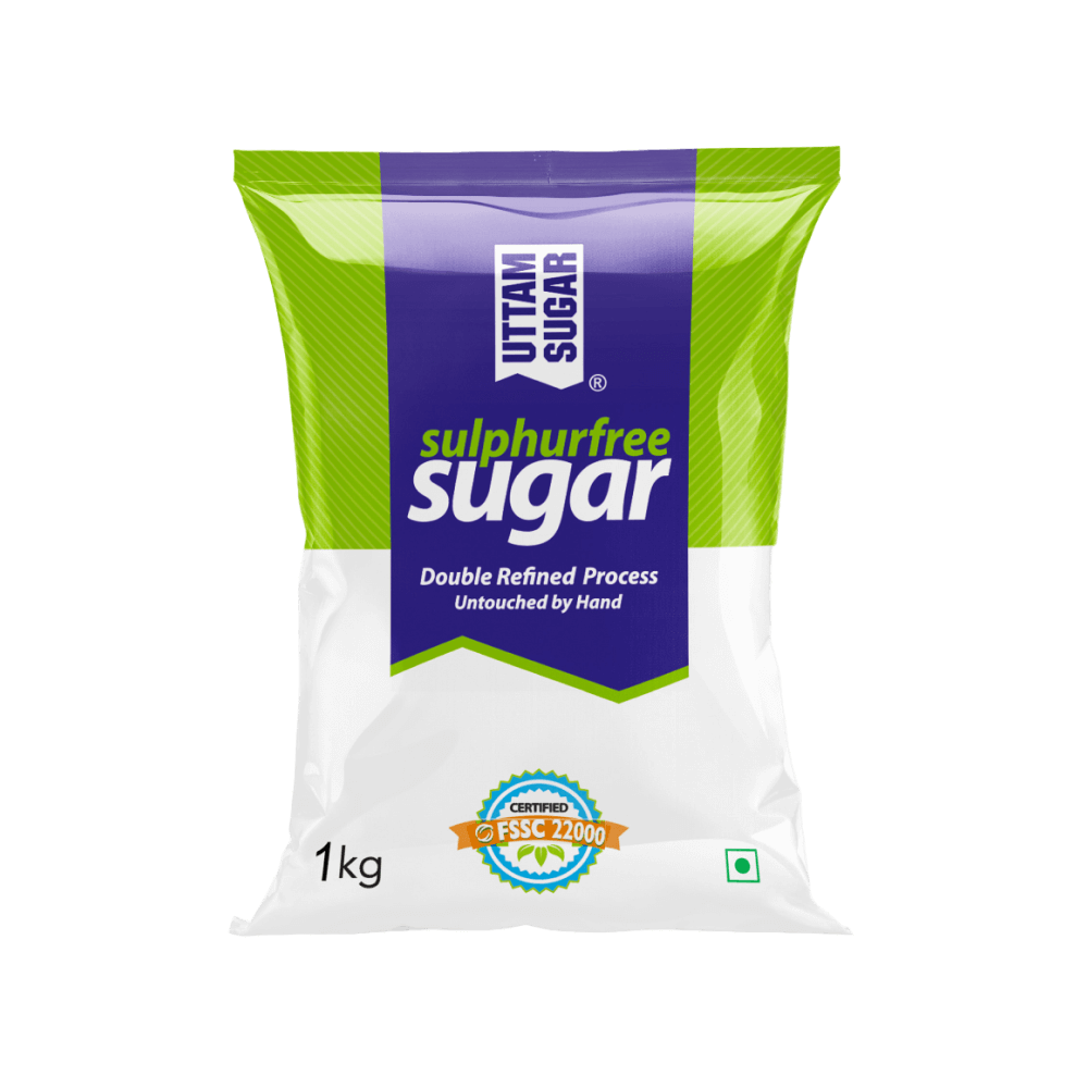 Uttam - Double Refined Sugar, 1 Kg Pack