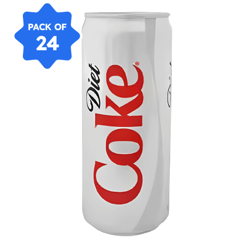 Coca Cola - Diet Coke, 300 ml Can (Pack of 24) MRP - 40/pc