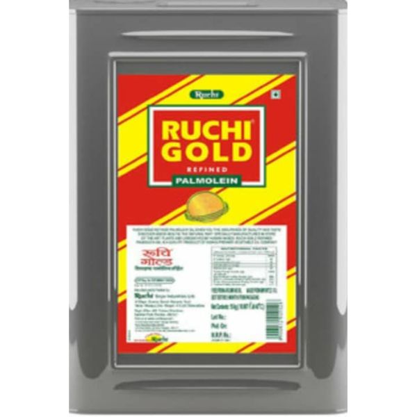 Ruchi Gold - Refined Palmolein Oil, (16.48 L) 15 Kg Tin