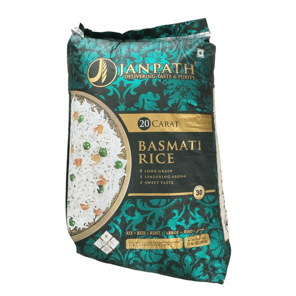 Janpath - 20 Carat Basmati Rice, 30 Kg