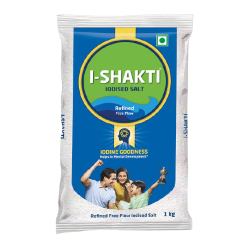 I-Shakti - Refined Free Flow Iodised Salt, 1 Kg