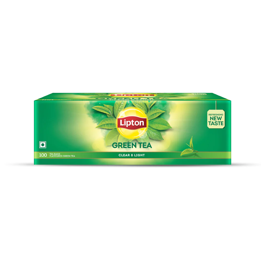 Lipton - Clear & Light Green Tea Bags, 100 Pcs