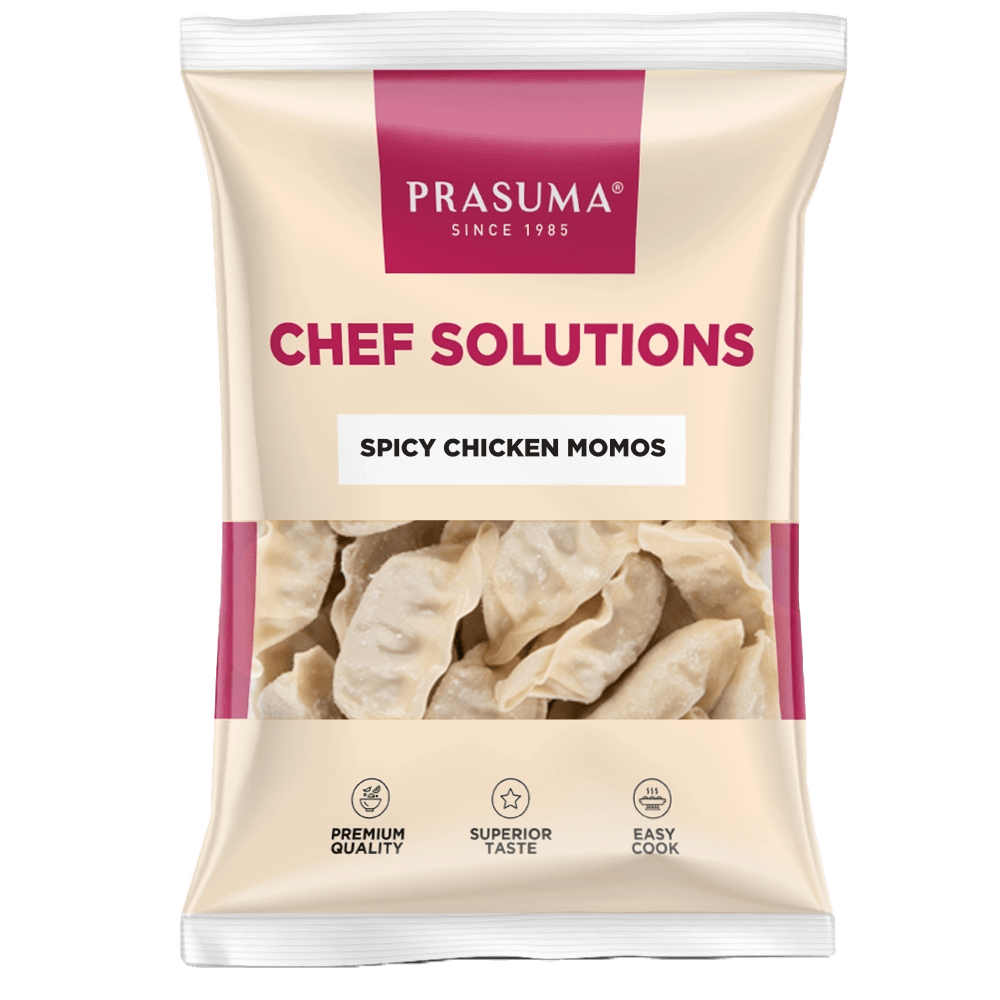Prasuma - Spicy Chicken Momos, 20 gm/pc, Pack of 30, Frozen