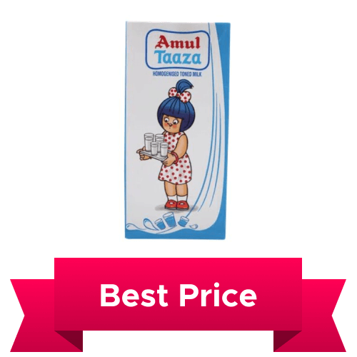 Amul - Taaza Milk, 1 L