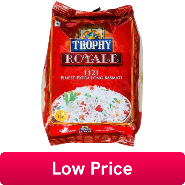 Kohinoor - Trophy Royal Basmati Rice, 30 Kg Bulk (Old Crop)