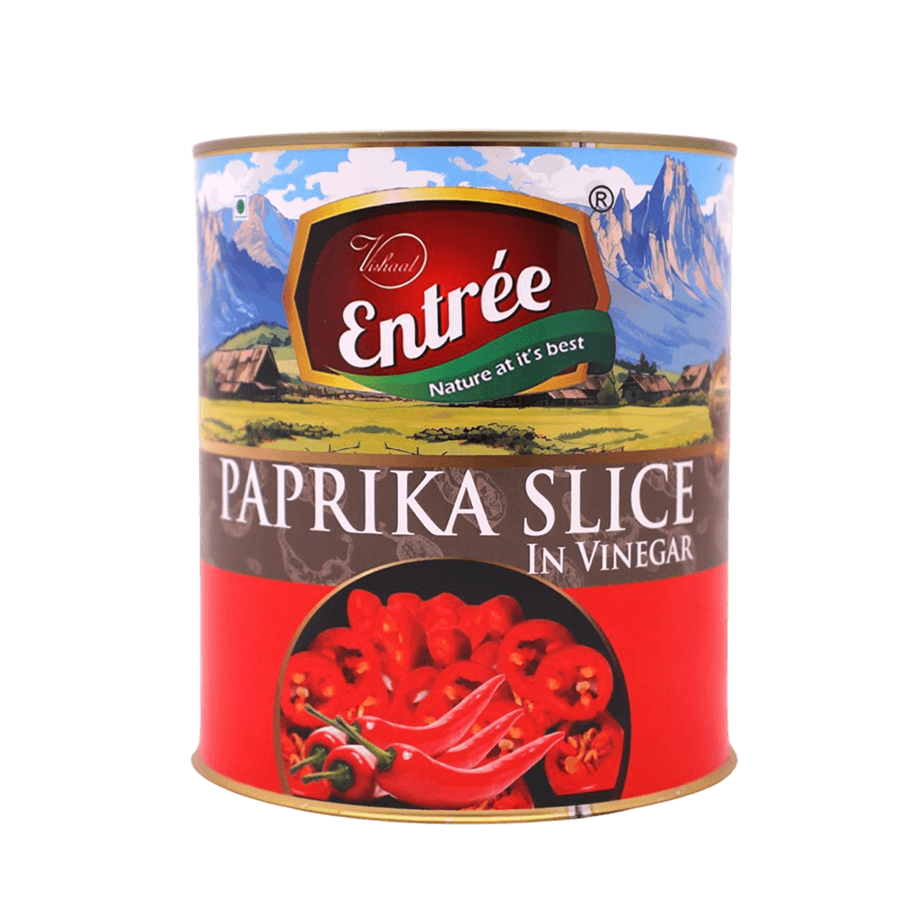 Entree - Red Paprika Slices, 2.9 Kg