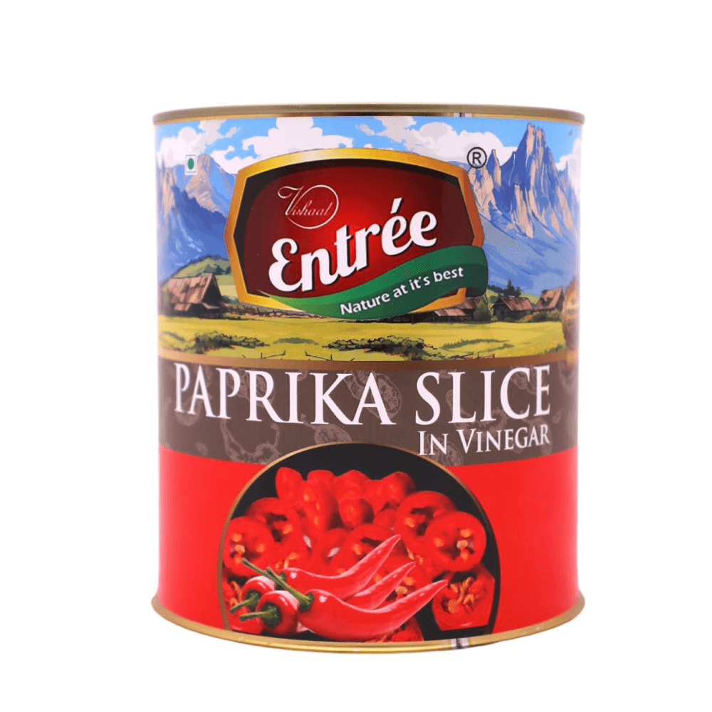 Entree - Red Paprika Slices, 2.9 Kg