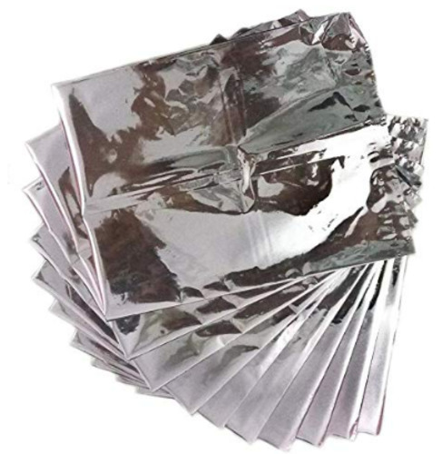 Aluminium (Silver) Pouches, 6"*11" (Pack of 100)