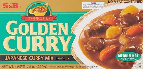 S&B - Golden Curry Mix Medium Hot, 220 gm
