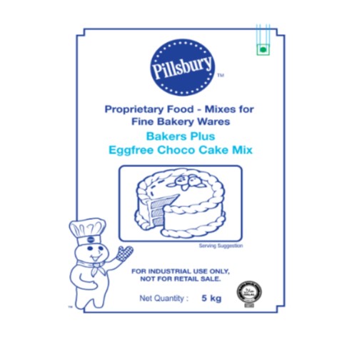 Pillsbury - Bakers Plus Eggfree Choco Cake Mix, 5 Kg