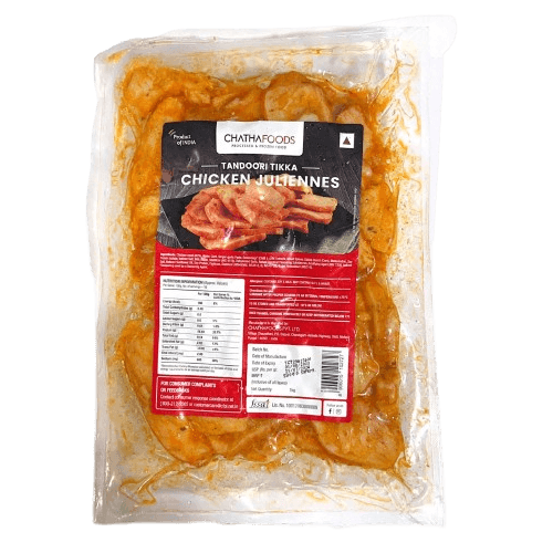 Chatha Foods - Tandoori Chicken Juliennes, 1 Kg Pack, Frozen