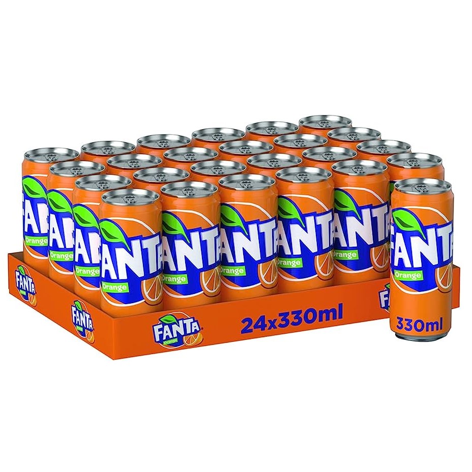 Fanta - 330 ml Can (Pack of 24) MRP - INR 70/pc