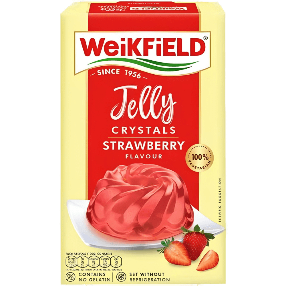 Weikfield - Jelly Crystals Strawberry, 90 gm