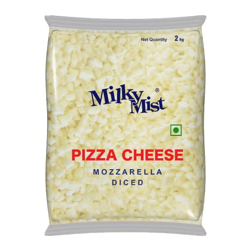 Milky Mist - Cheese, Diced Mozzarella, 2 Kg