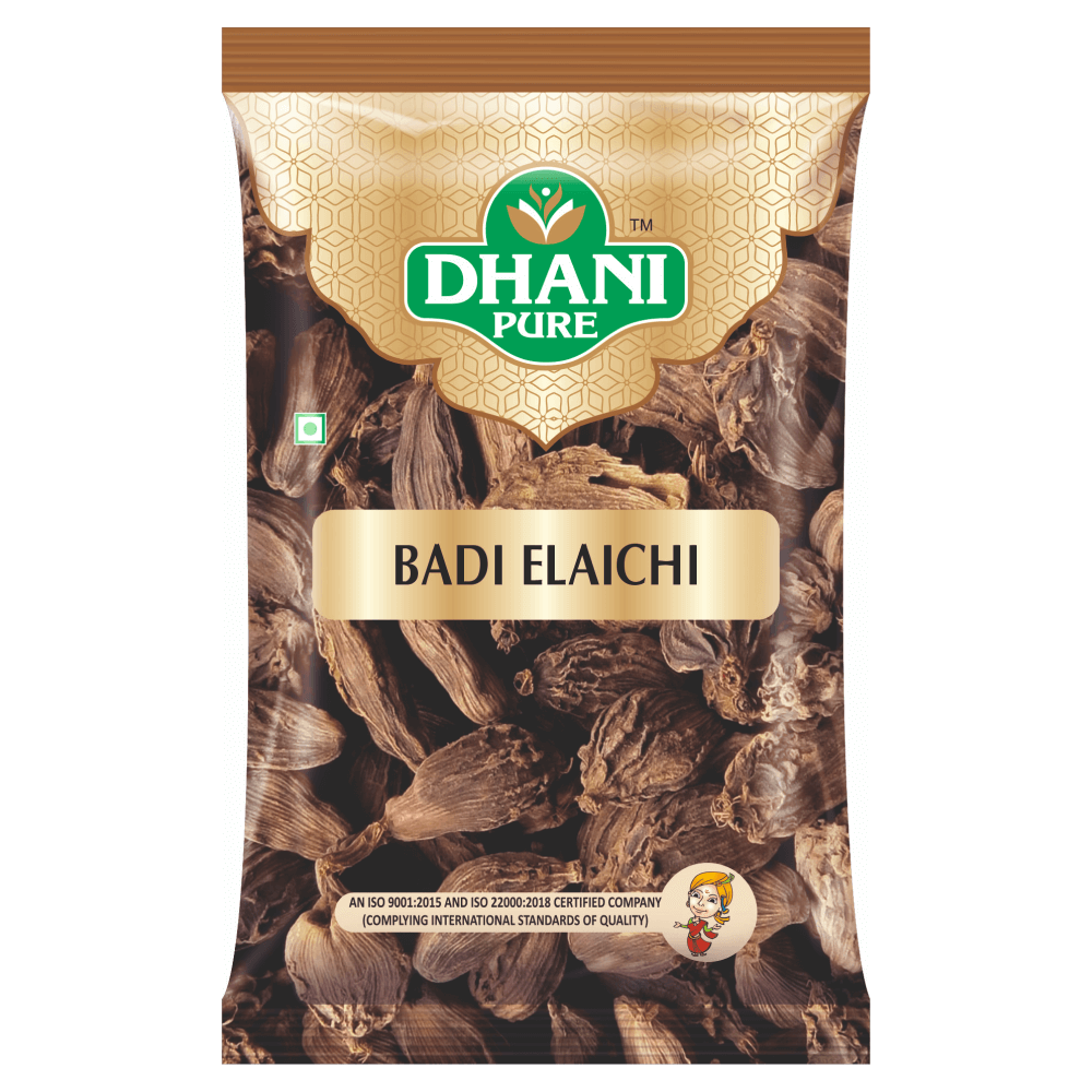 Dhani - Black Cardamom (Kali Elaichi ) Whole, 500 gm