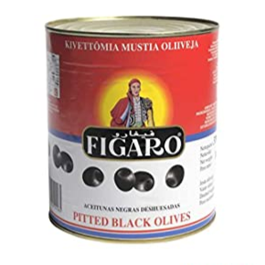 Figaro - Olives Black Pitted, 3 Kg Can