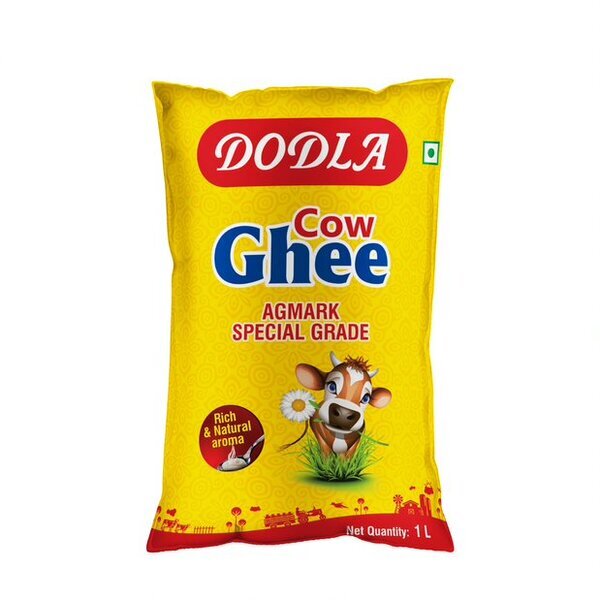 Dodla - Pure Cow Ghee Poly, 1 L