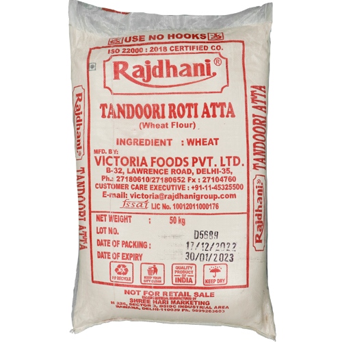 Rajdhani - WWF Tandoori Atta, 50 Kg Bag