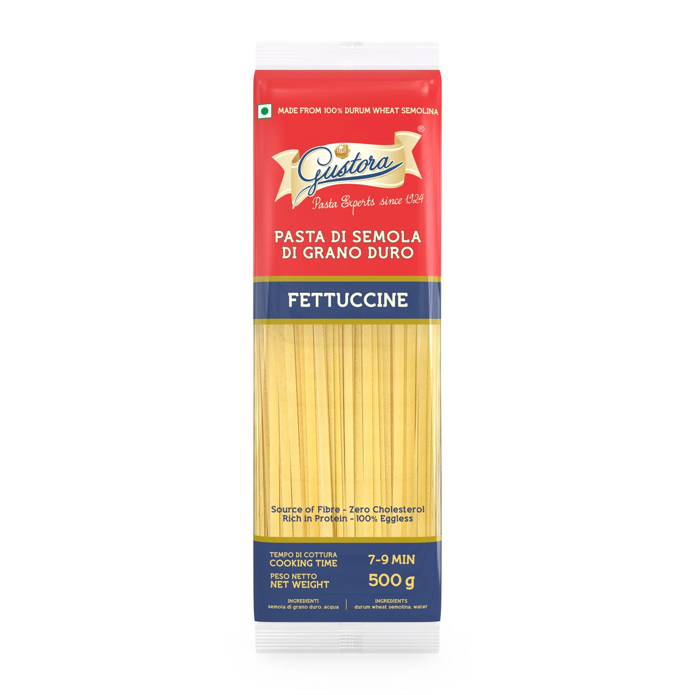 Gustora - Fettuccine Pasta, 500 gm