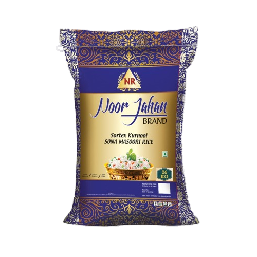 Noor Jahan - Sona Masoori Staff Rice (Blue), 26 Kg