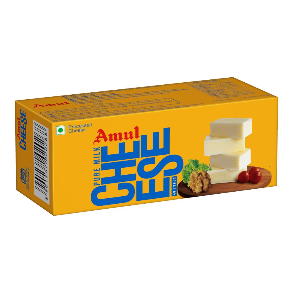 Amul - Processed Cheese Cubes (40 Unit Pack), 1 Kg