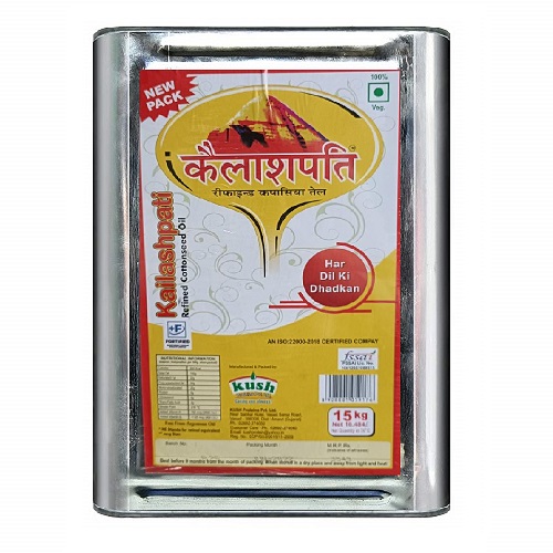 Kailashpati - Refined Oil, 15 Kg Tin