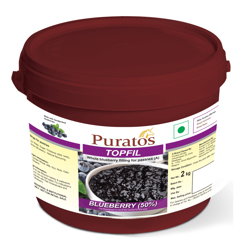 Puratos - Topfil Blueberry Filling (50%), 2 Kg