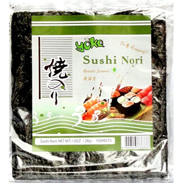 Yoka - Nori (Seaweed) Sheets, 28 gm (Pack of 10 sheets)